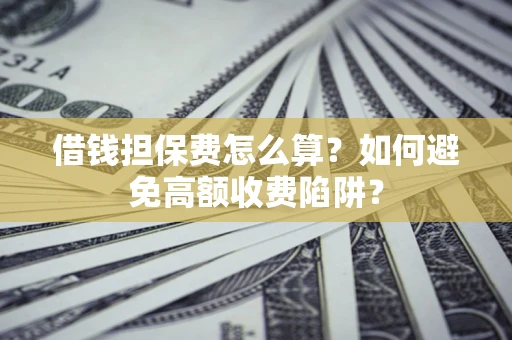 武汉借钱担保费怎么算？如何避免高额收费陷阱？